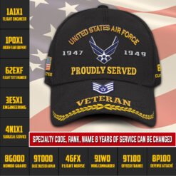 Air Force Specialty Code, E 6 Air Force Technical Sergeant - Embroidered Classic Cap