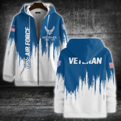 US Air Force , E 8 Air Force Senior Master Sergeant - Zip Hoodie