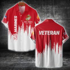 US Marine Corps, Thank a Veteran - Short Sleeve Button Shirt