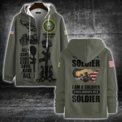 US Army, E 4 Army Specialist - Zip Hoodie