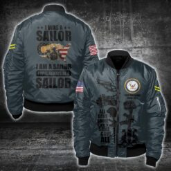US Navy, E 4 Gold - Bomber Jacket