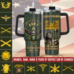 Army Branch, E 5 Army Specialist - Stainless Steel Tumbler 40oz