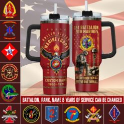 Marine Battalion, Duty, Honor, Country - Stainless Steel Tumbler 40oz