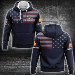 US Marine Corps, Land Of The Free, Because Of The Brave - Hoodie