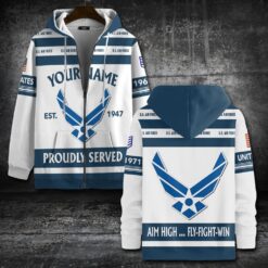 US Air Force , E 8 Air Force First Sergeant - Zip Hoodie