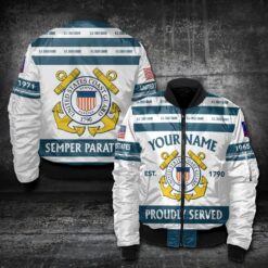 US Coast Guard, E 8 Gold - Bomber Jacket