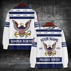 US Navy, E 7 Red - Sweatshirt