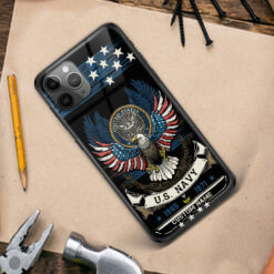 US Navy, E 2 Blue - Premium Glass Phone Case