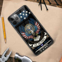 US Air Force, O 6 Air Force Colonel - Premium Glass Phone Case