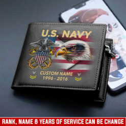 US Navy, E 7 Red - Man Wallet