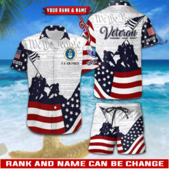 US Air Force Combo Hawaii Shirt + Shorts