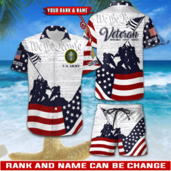 US Army Combo Hawaii Shirt + Shorts
