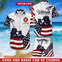 US Marine Corps Combo Hawaii Shirt + Shorts