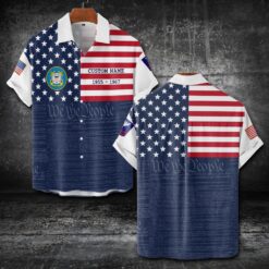 US Coast Guard, E 3 Red - Short Sleeve Button Shirt