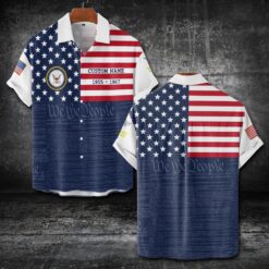 US Navy, E 5 Gold - Short Sleeve Button Shirt