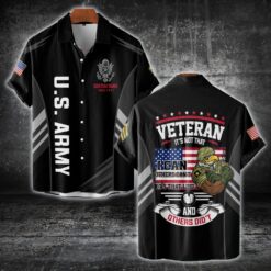 US Army, Land Of The Free, Because Of The Brave - Short Sleeve Button Shirt