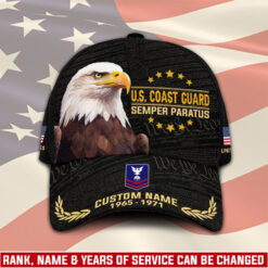 US Coast Guard, Land Of The Free, Because Of The Brave - Classic Cap