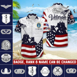 Air Force Badge, Once An Airman, Always An Airman - Hawaii Shirt