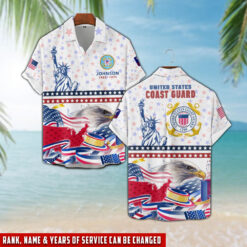 US Coast Guard, E 8 Gold - Hawaii Shirt