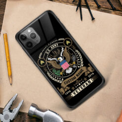 US Army, O 6 Army Colonel - Premium Glass Phone Case