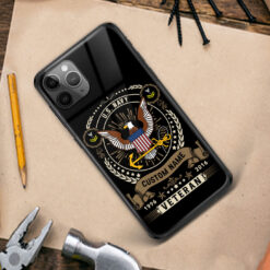 US Navy, E 5 Gold - Premium Glass Phone Case