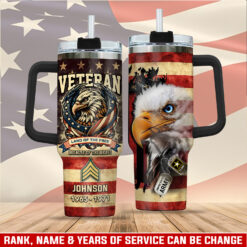 US Army, E 9 Army Sergeant Major - Stainless Steel Tumbler 40oz