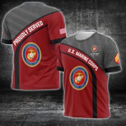 US Marine Corps, Land Of The Free, Because Of The Brave - T-Shirt