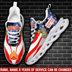 US Marine Corps, Land Of The Free, Because Of The Brave - Max Soul Shoes