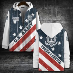 US Army, O 3 Army Captain - Zip Hoodie