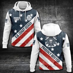 US Coast Guard, E 7 Red - Hoodie