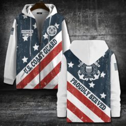 US Coast Guard, E 5 Gold - Zip Hoodie