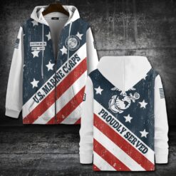 US Marine Corps, E 6 Marines Staff Sergeant - Zip Hoodie