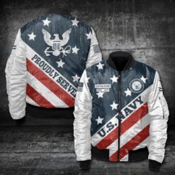 US Navy, E 2 White - Bomber Jacket