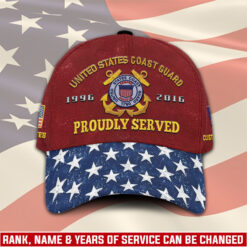 US Coast Guard, E 7 Red - Embroidered Classic Cap