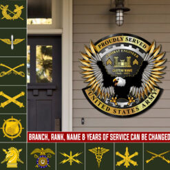 Army Branch, W 2 Army Chief Warrant Officer 2 - Cut Metal Sign 24x24 Inch