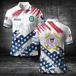 US Coast Guard, E 7 Gold - Polo Shirt