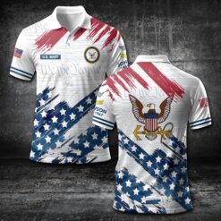 US Navy, E 3 Blue - Polo Shirt