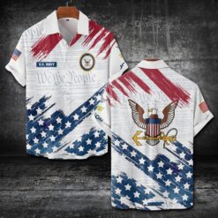 US Navy, E 6 Gold - Short Sleeve Button Shirt