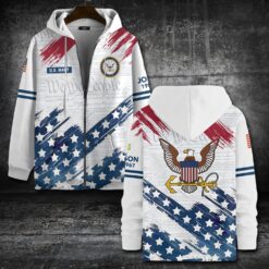 US Navy, E 9 Gold - Zip Hoodie
