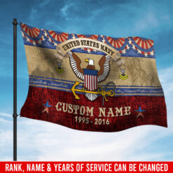 US Navy, E 7 Gold - Flying Flag 5×8 Feet(152×244 Cm)