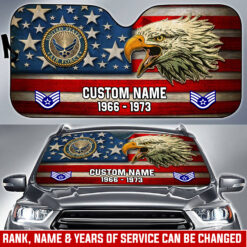 US Air Force , E 6 Air Force Technical Sergeant - Car Sun Shade