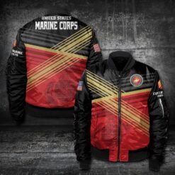 US Marine Corps, Proud Veteran - Bomber Jacket