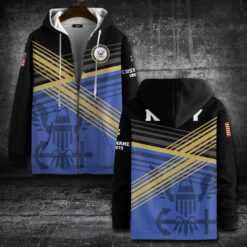 US Navy, E 4 Gold - Zip Hoodie