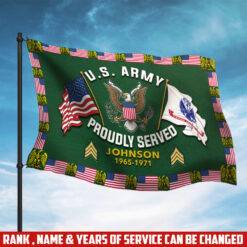US Army, E 8 Army First Sergeant - Flying Flag 5×8 Feet(152×244 Cm)