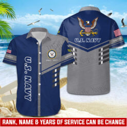 US Navy, E 6 Red - Hawaii Shirt