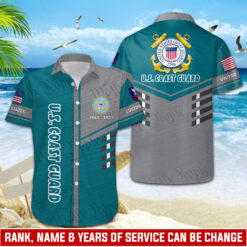 US Coast Guard, E 2 Blue - Hawaii Shirt