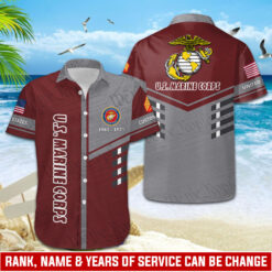 US Marine Corps, Duty, Honor, Country - Hawaii Shirt