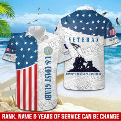 US Coast Guard, E 4 Gold - Hawaii Shirt