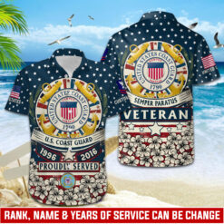 US Coast Guard, E 7 Gold - Hawaii Shirt