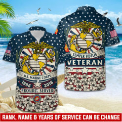 US Marine Corps, E 3 Marines Lance Corporal - Hawaii Shirt